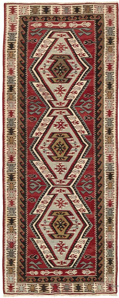 Alfombra Pasillera Kilim Vintage de Adana