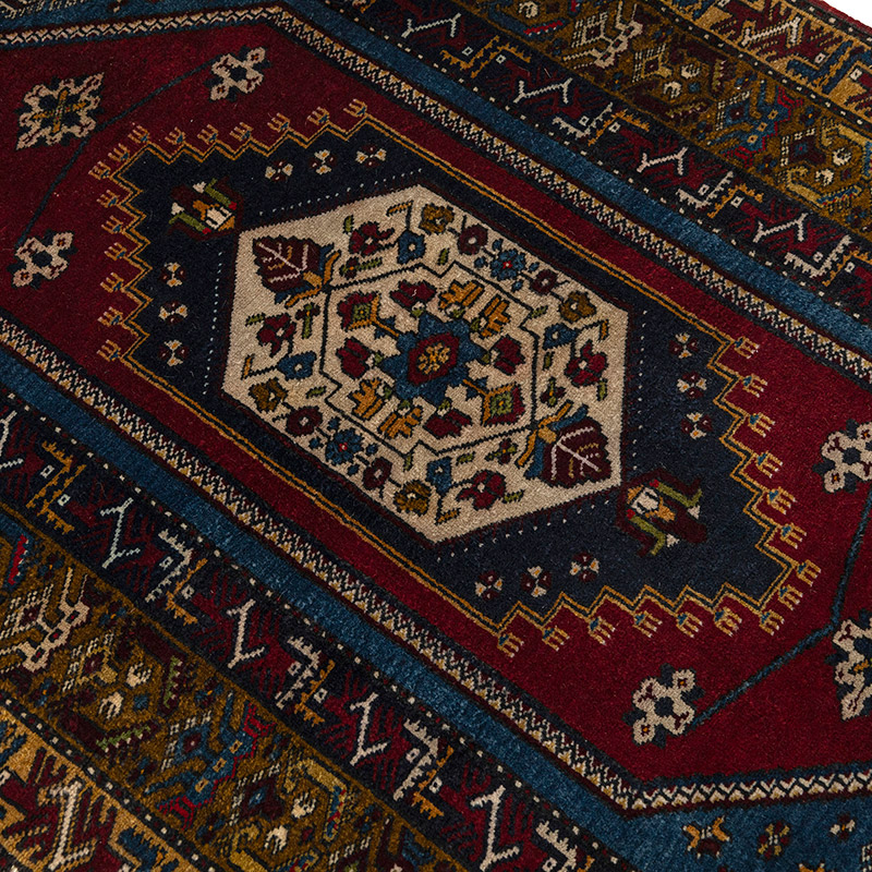 Vintage Turkish Hand-Knotted Rug - K0092666