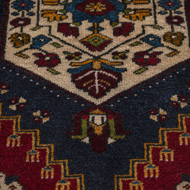 Vintage Turkish Hand-Knotted Rug - K0092666