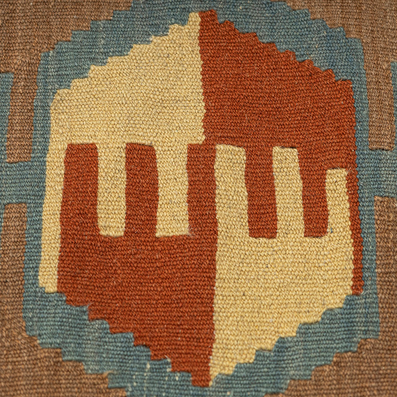 Alfombra de Pasillo Kilim Turca Tejida a Mano - K0092670