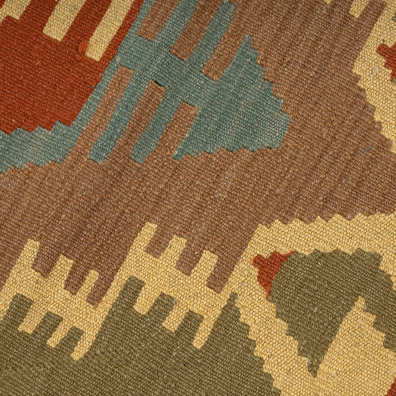 Alfombra de Pasillo Kilim Turca Tejida a Mano - K0092671