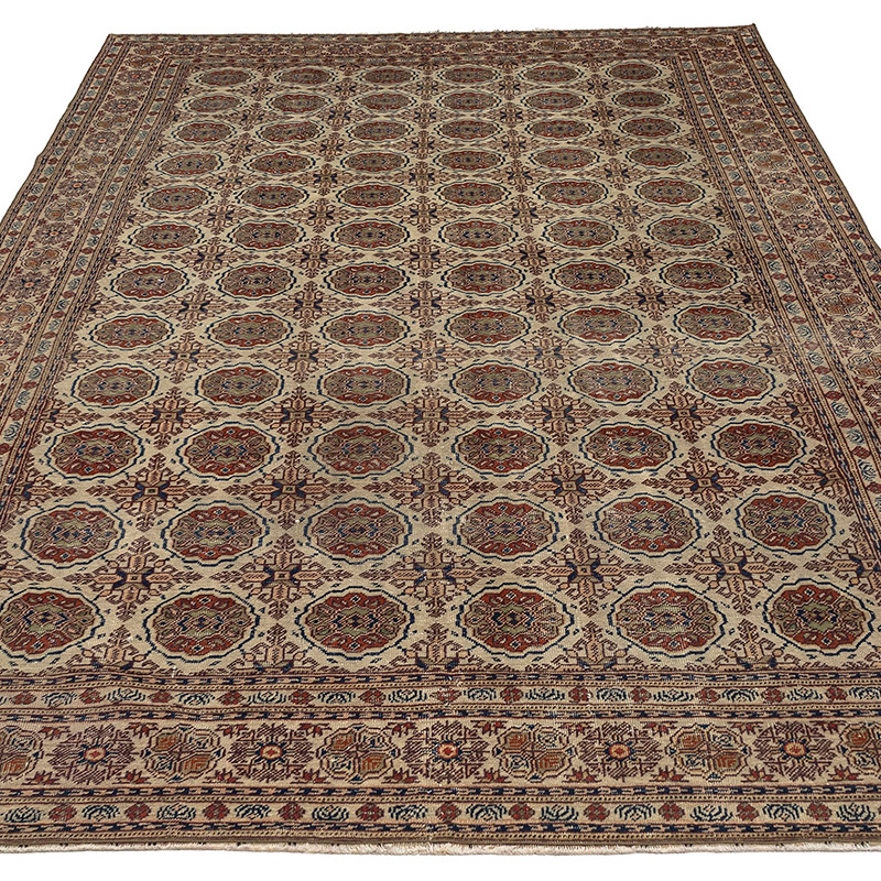 Vintage Turkish Hand-Knotted Rug - K0092672