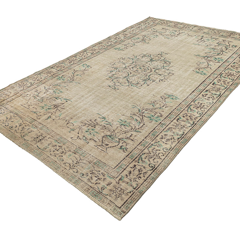 Vintage Turkish Hand-Knotted Rug - K0092673