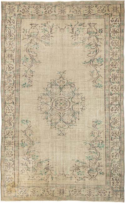 Vintage Turkish Hand-Knotted Rug