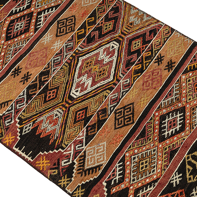 Vintage Sivas Kilim Runner - 2' 4" x 9' 4" (28" x 112") - K0092678