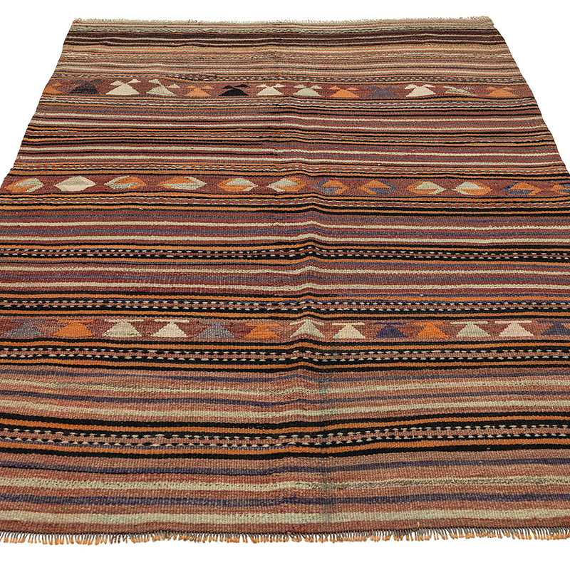 Vintage Konya Kilim Rug - 4' 4" x 6' 11" (52" x 83") - K0092679