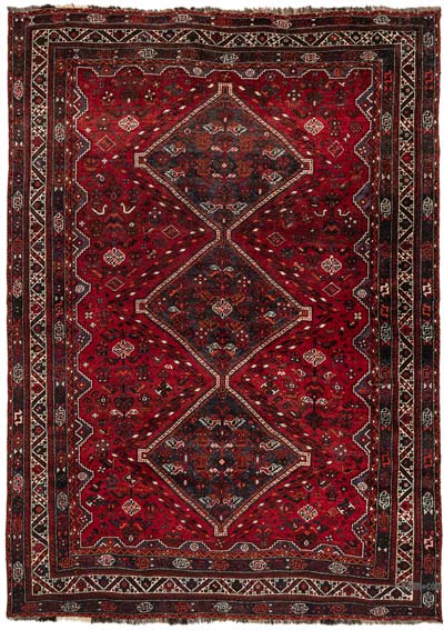 Vintage Turkish Hand-Knotted Rug