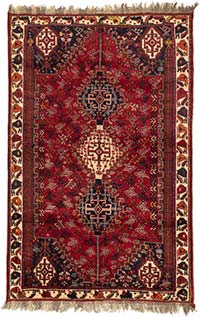 Vintage Turkish Hand-Knotted Rug