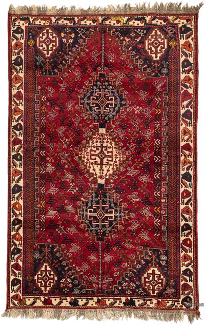 Vintage Turkish Hand-Knotted Rug