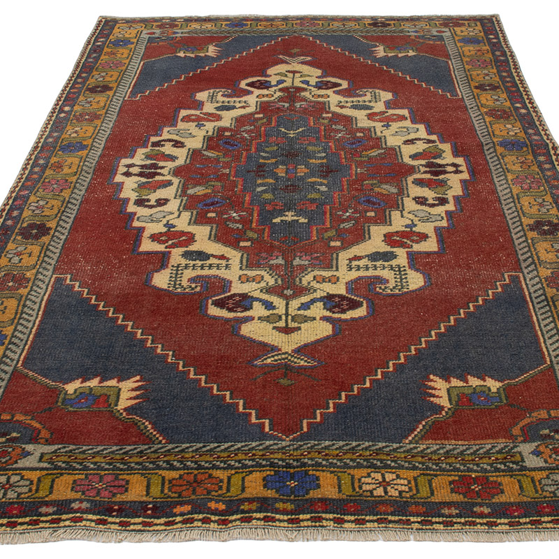 El Dokuma Vintage Halı - 141 cm x 240 cm - K0092685