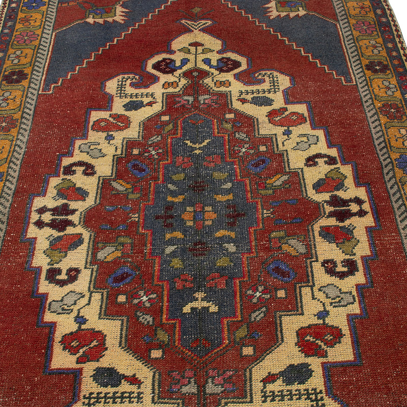 El Dokuma Vintage Halı - 141 cm x 240 cm - K0092685