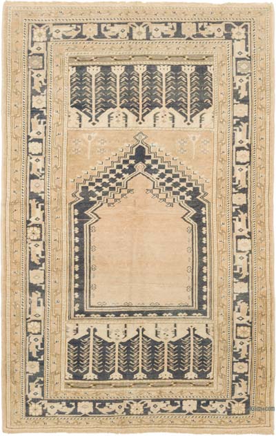 El Dokuma Vintage Halı - 128 cm x 197 cm