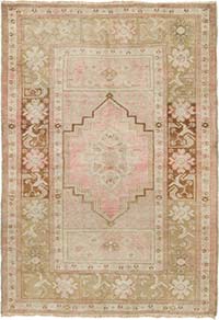 Vintage Turkish Hand-Knotted Rug - 3' 8" x 5' 4" (44" x 64")