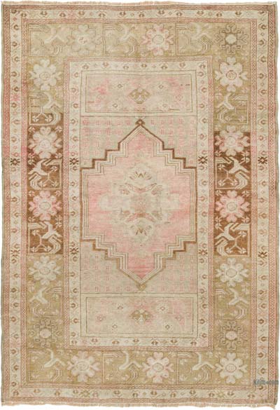 El Dokuma Vintage Halı - 112 cm x 162 cm