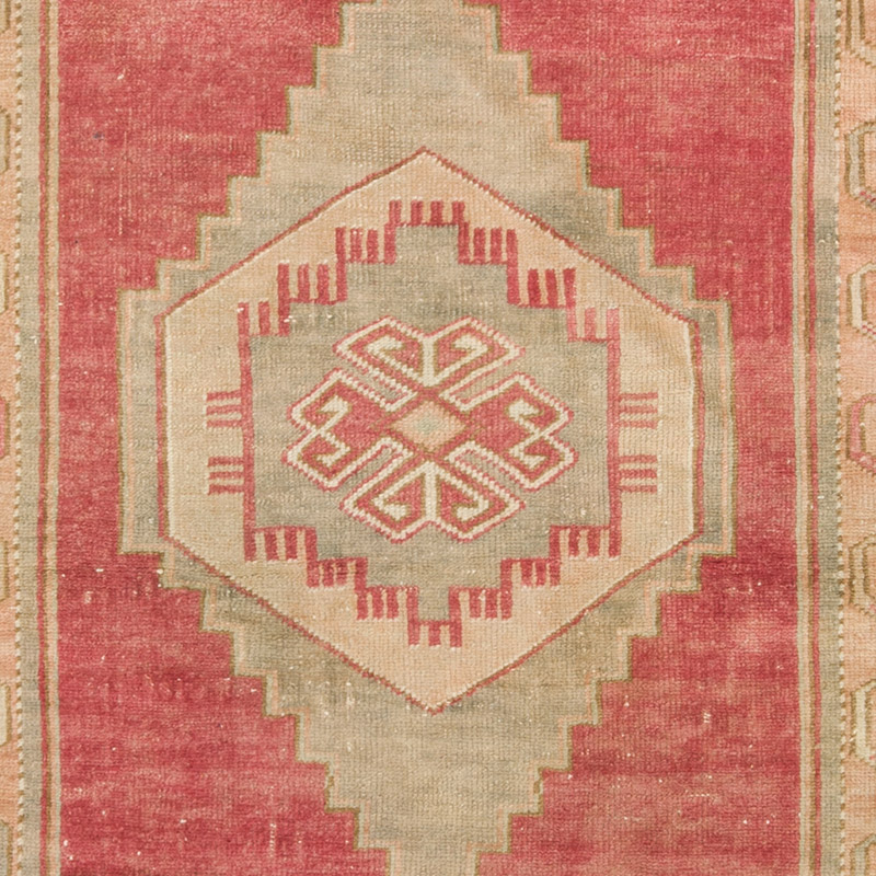 Vintage Turkish Hand-Knotted Rug - 2' 11" x 6' 7" (35" x 79") - K0092688