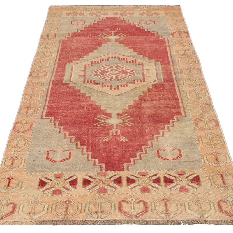 Vintage Turkish Hand-Knotted Rug - 2' 11" x 6' 7" (35" x 79") - K0092688