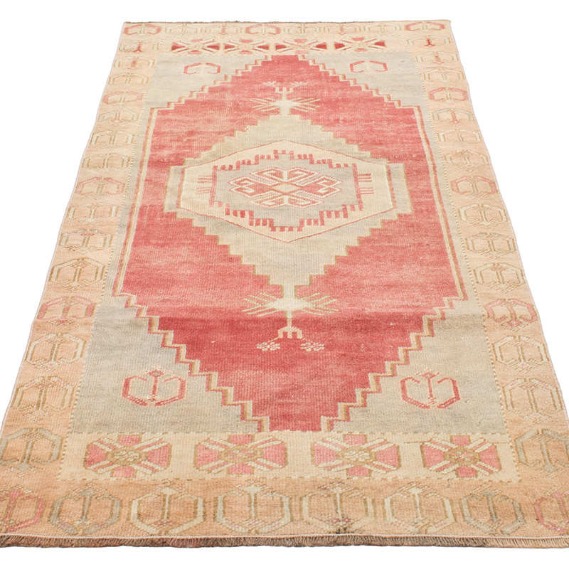 Vintage Turkish Hand-Knotted Rug - 2' 11" x 6' 7" (35" x 79") - K0092688
