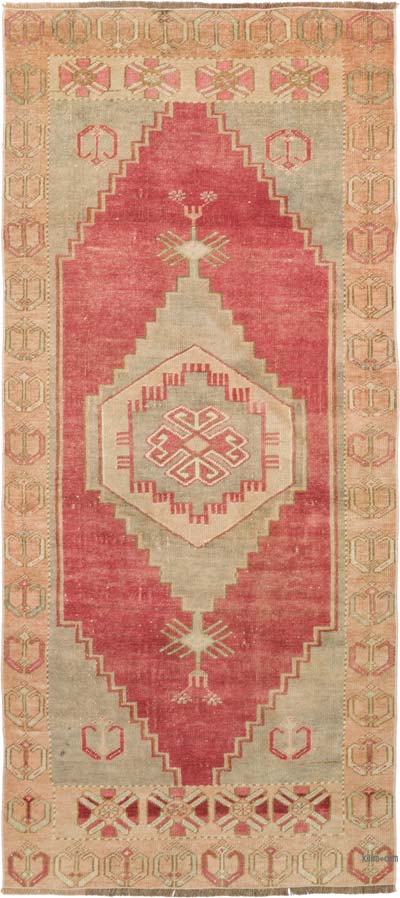 El Dokuma Vintage Halı - 89 cm x 201 cm