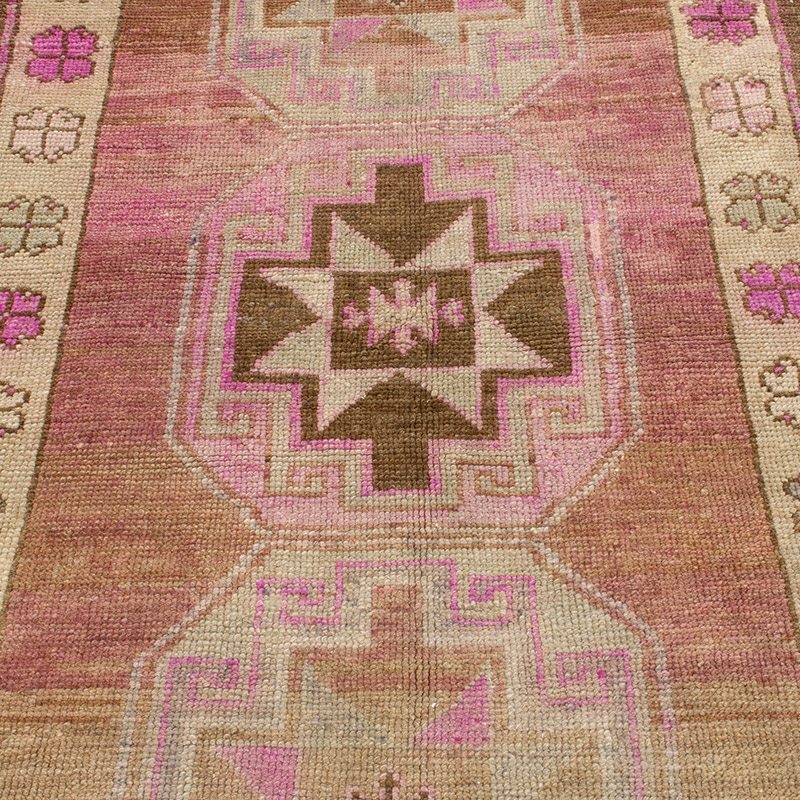 El Dokuma Vintage Halı - 113 cm x 194 cm - K0092690