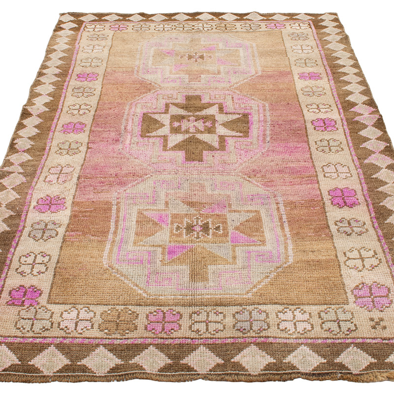 El Dokuma Vintage Halı - 113 cm x 194 cm - K0092690