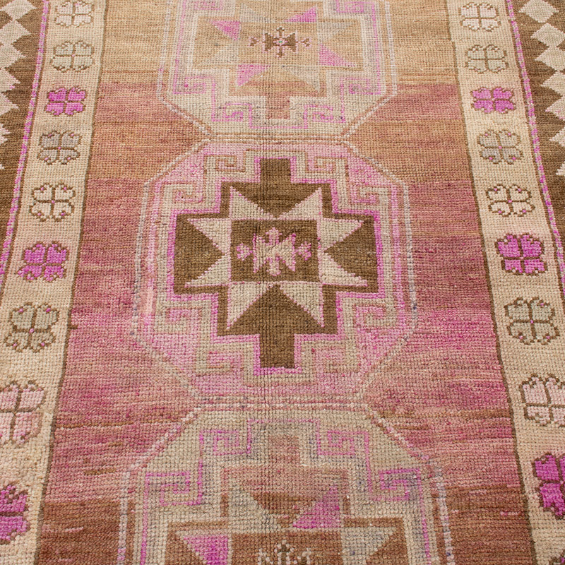El Dokuma Vintage Halı - 113 cm x 194 cm - K0092690