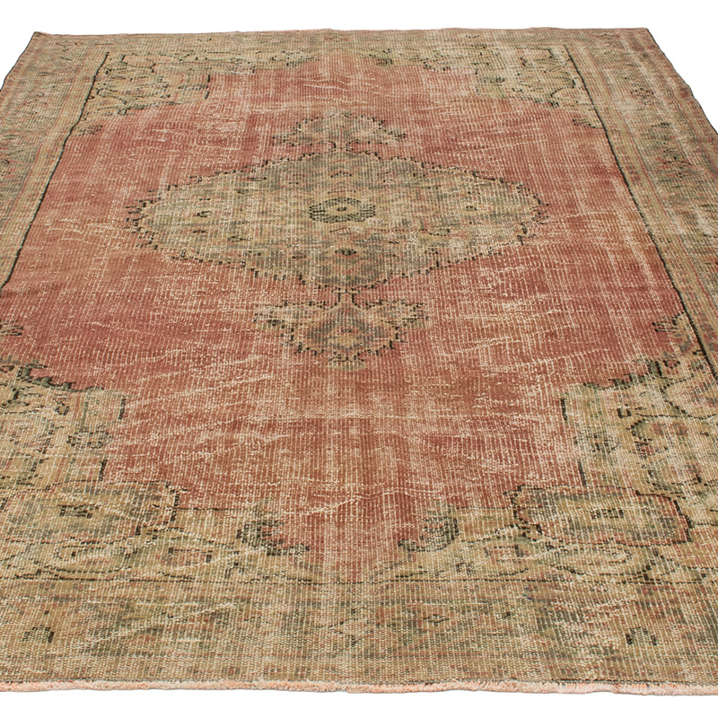 El Dokuma Vintage Halı - 188 cm x 272 cm - K0092691
