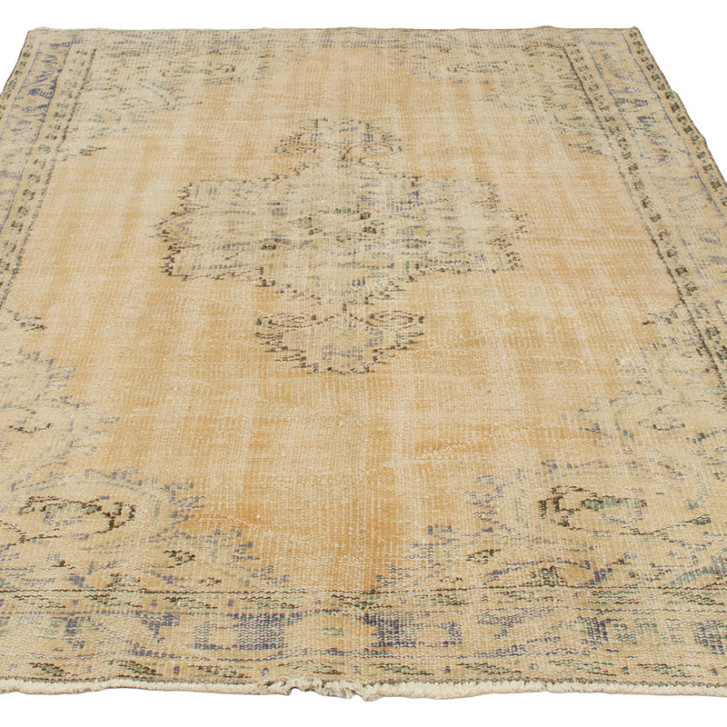 Vintage Turkish Hand-Knotted Rug - 5' 2" x 7' 10" (62" x 94") - K0092692