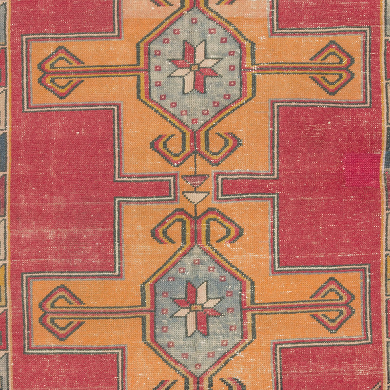 Vintage Turkish Hand-Knotted Rug - 4' 2" x 8' 2" (50" x 98") - K0092694