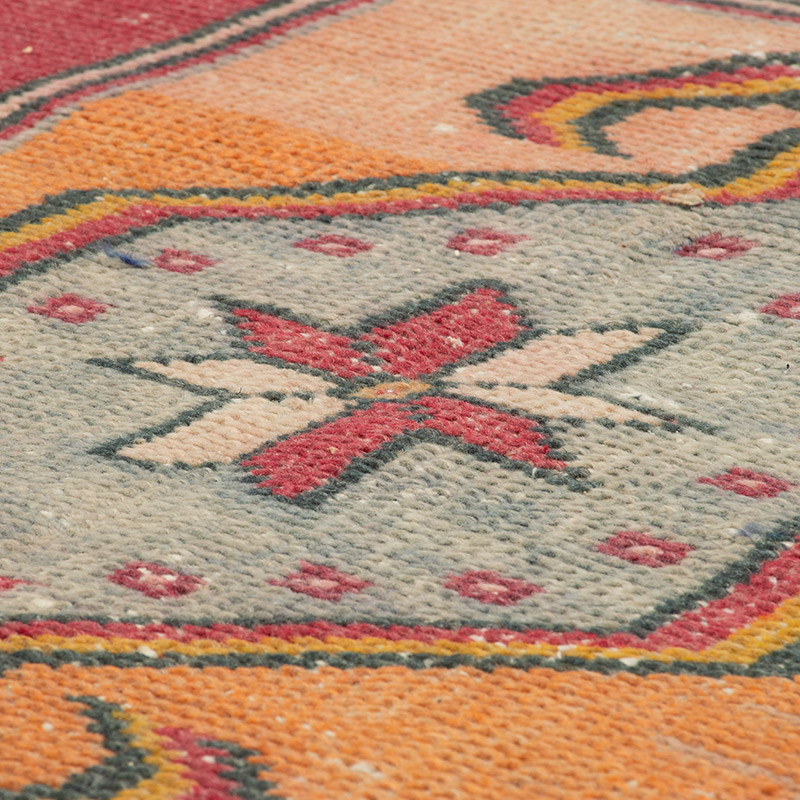 Vintage Turkish Hand-Knotted Rug - 4' 2" x 8' 2" (50" x 98") - K0092694