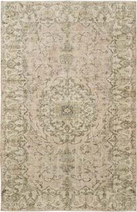 Vintage Turkish Hand-Knotted Rug - 5' 10" x 8' 11" (70" x 107")
