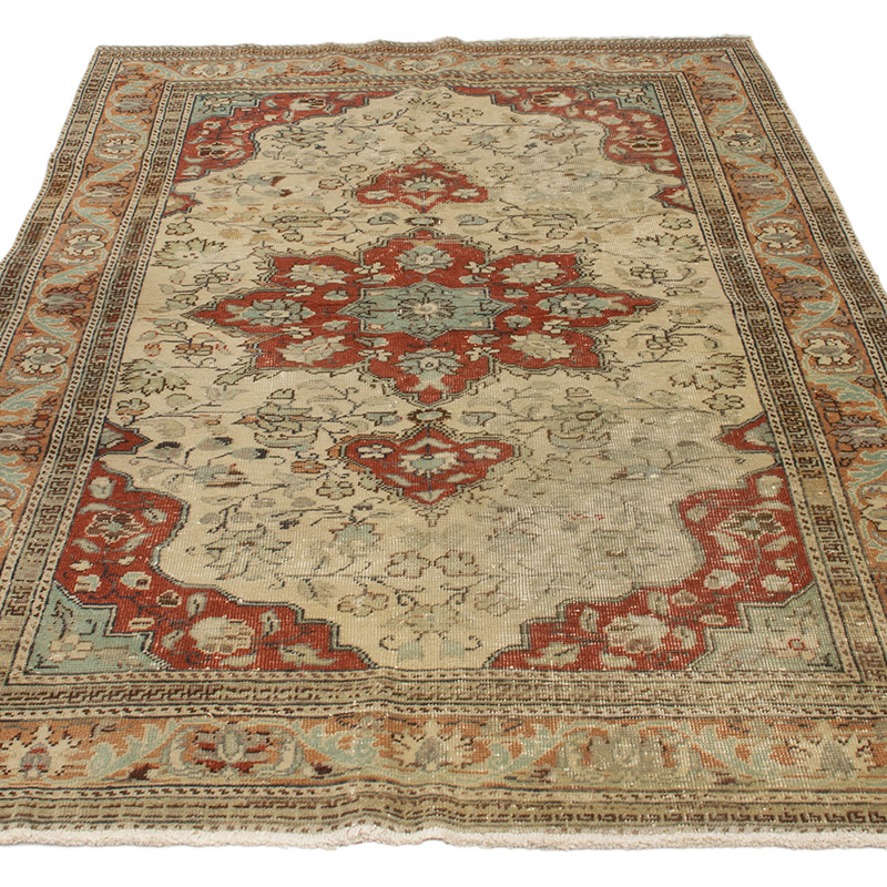 El Dokuma Vintage Halı - 115 cm x 172 cm - K0092696