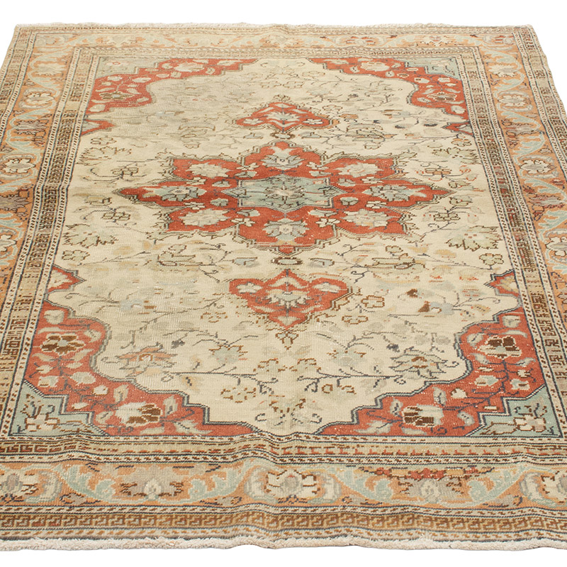 El Dokuma Vintage Halı - 115 cm x 172 cm - K0092696
