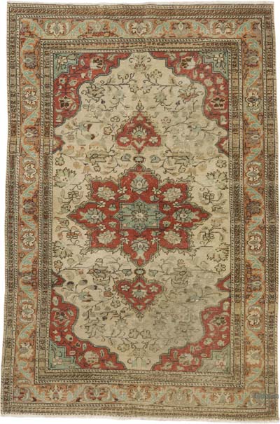 El Dokuma Vintage Halı - 115 cm x 172 cm