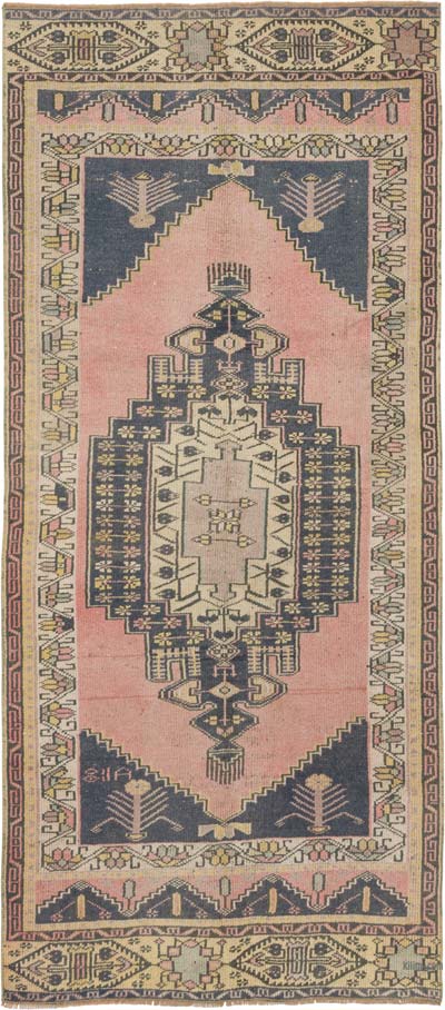 El Dokuma Vintage Halı - 98 cm x 223 cm
