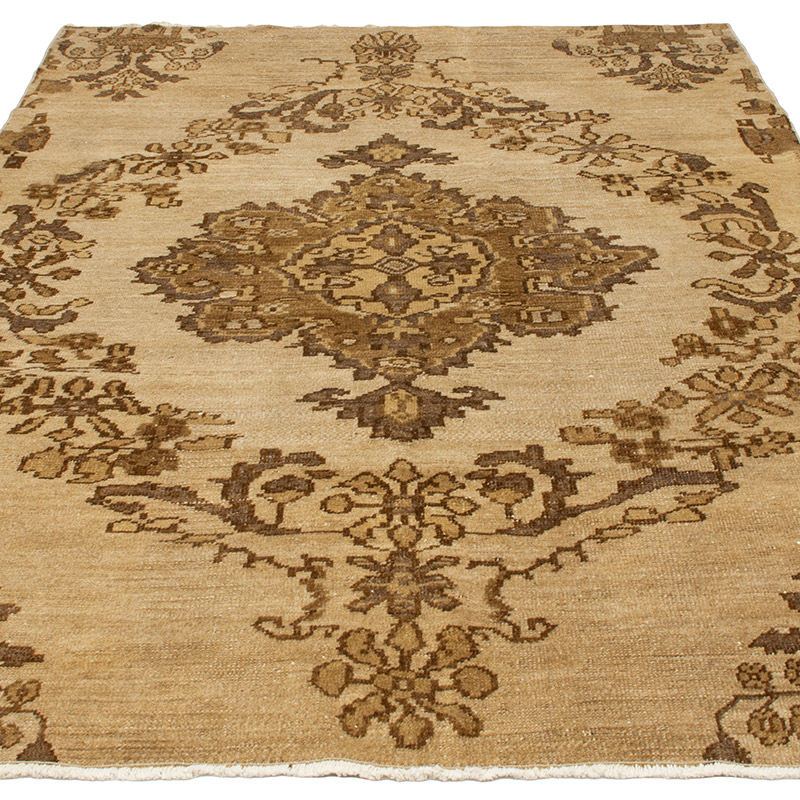 Alfombra Vintage Turca Anudada a Mano - 158 cm x 240 cm - K0092698