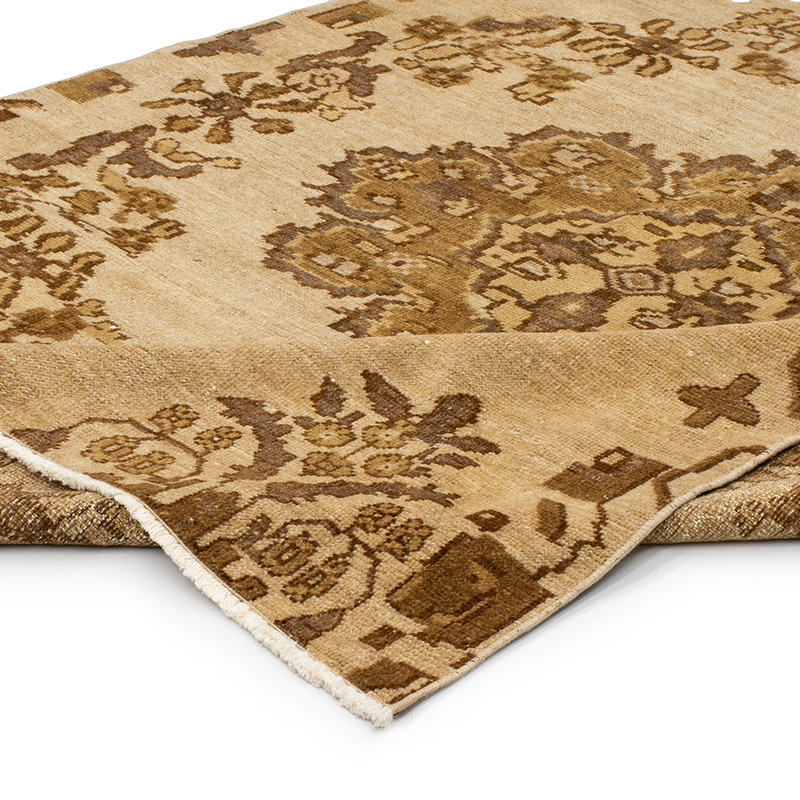 Alfombra Vintage Turca Anudada a Mano - 158 cm x 240 cm - K0092698