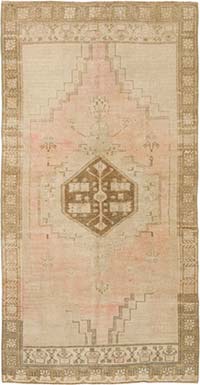 Vintage Turkish Hand-Knotted Rug - 4'  x 7' 8" (48" x 92")