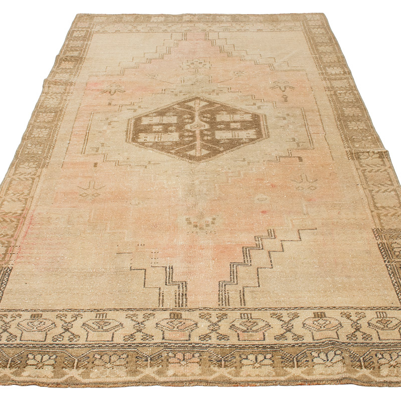 Vintage Turkish Hand-Knotted Rug - 4'  x 7' 8" (48" x 92") - K0092699