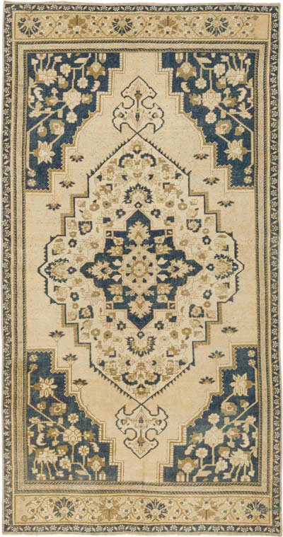 El Dokuma Vintage Halı - 127 cm x 250 cm