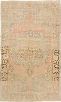 Vintage Turkish Hand-Knotted Rug - 4' 11" x 8' 2" (59" x 98")