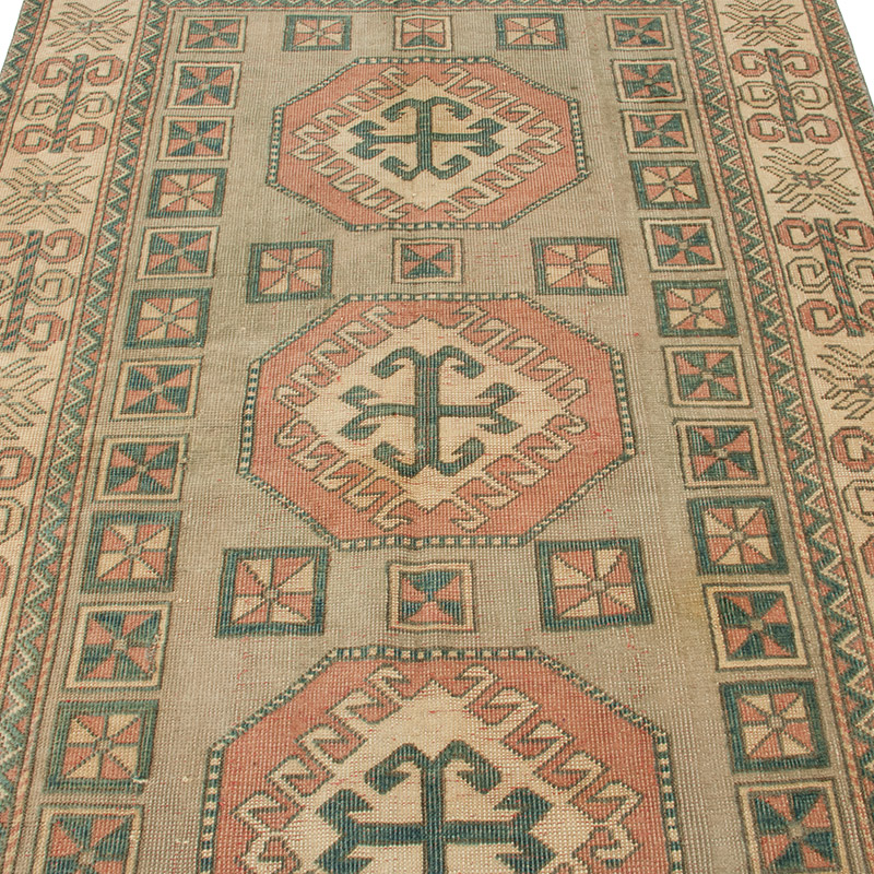 El Dokuma Vintage Halı - 125 cm x 203 cm - K0092702