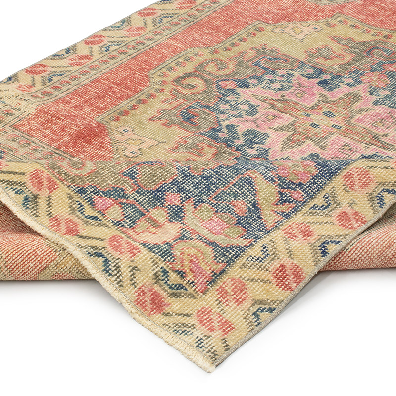 El Dokuma Vintage Halı - 128 cm x 222 cm - K0092703