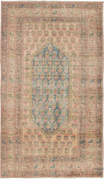 El Dokuma Vintage Halı - 132 cm x 227 cm