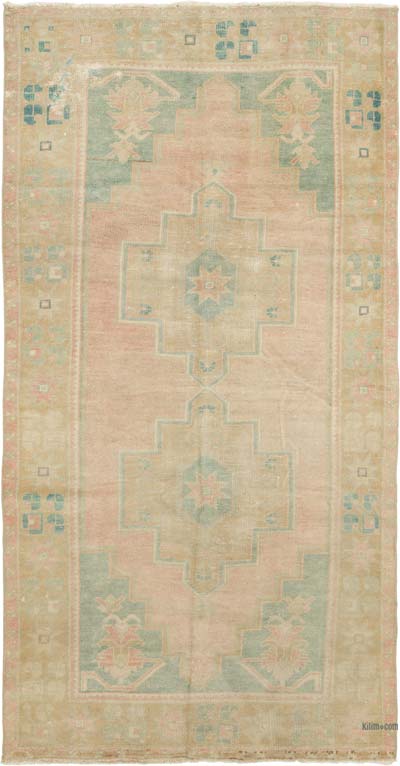 El Dokuma Vintage Halı - 123 cm x 230 cm
