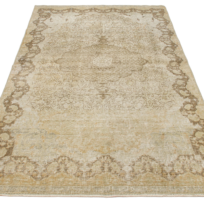 Vintage Turkish Hand-Knotted Rug - 3' 9" x 7' 1" (45" x 85") - K0092713