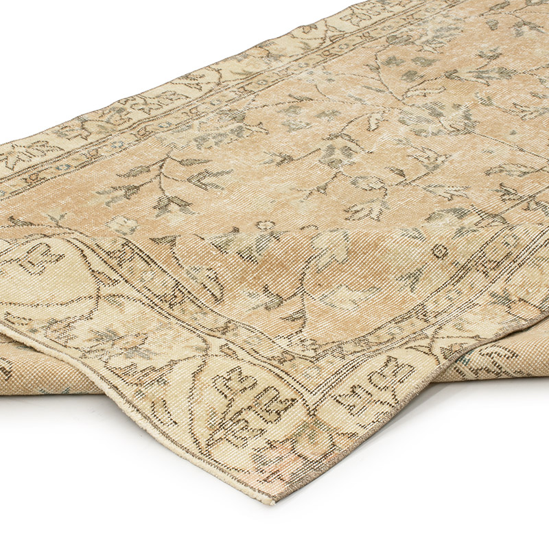 Vintage Turkish Hand-Knotted Rug - 4' 9" x 9'  (57" x 108") - K0092715