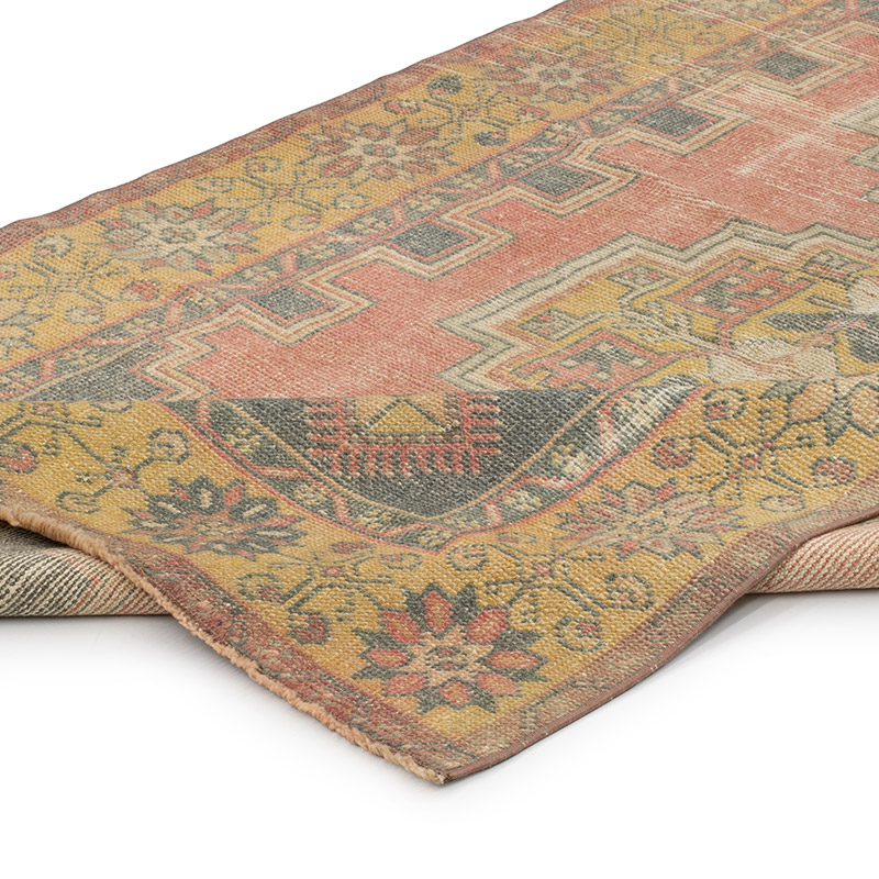 El Dokuma Vintage Halı - 112 cm x 210 cm - K0092716