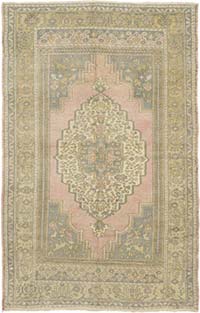 Vintage Turkish Hand-Knotted Rug - 4' 1" x 6' 4" (49" x 76")