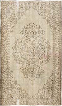 Vintage Turkish Hand-Knotted Rug - 6'  x 9' 11" (72" x 119")