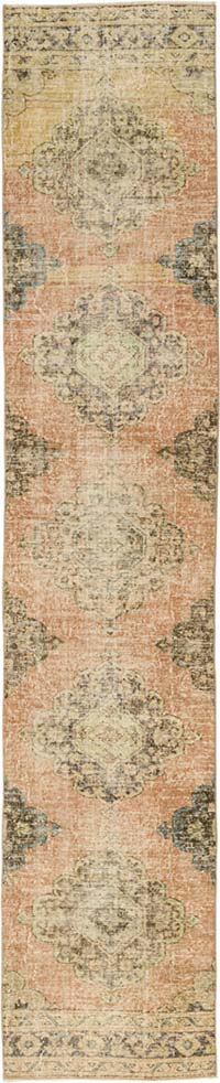 Vintage Turkish Hand-Knotted Runner - 2' 6" x 11' 11" (30" x 143")